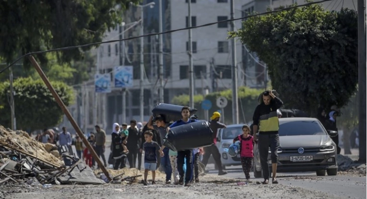 Милион Палестинци раселени во Појасот Газа за една недела колку што трае војната