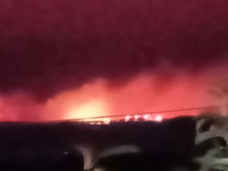 Голем пожар беснее меѓу селата Муматчево и Милино на границата на Општина Велес со Општина Лозово