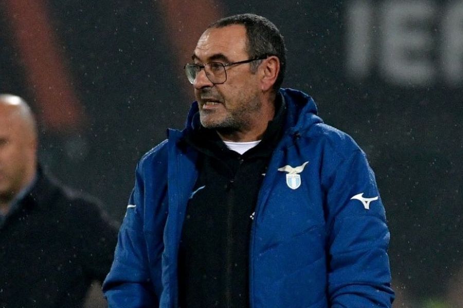 Маурисио Сари лут на фудбалерите на Лацио