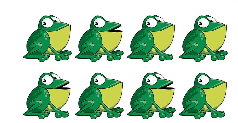 Пронајдете ги двете идентични жаби: Се чини лесно, но не е