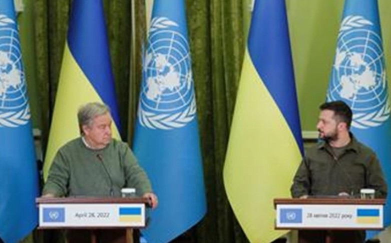 Зеленски и Гутереш разговараа за зимските подготовки во Украина, извозот на жито и ситуацијата на Блискиот Исток